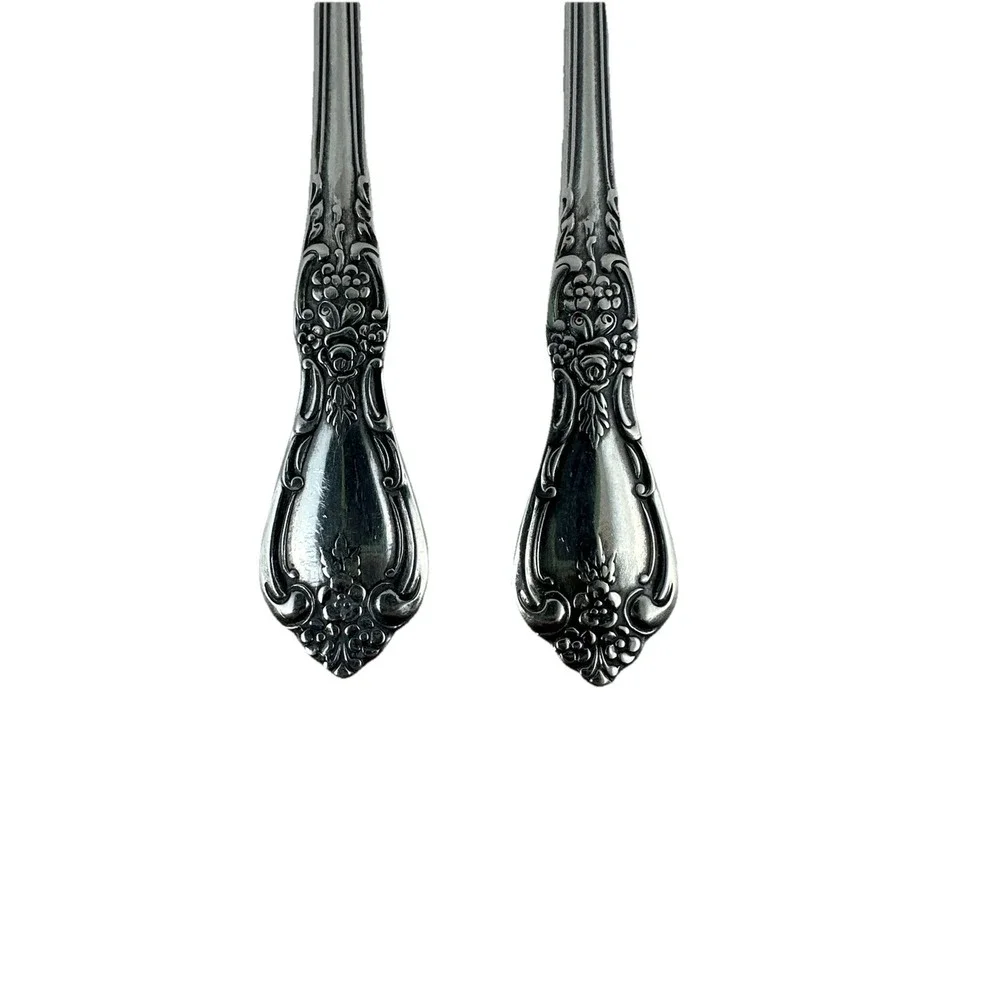 Oneida Distinction Deluxe HH Kennet Square Pickle Appetizer Relish Cocktail Fork